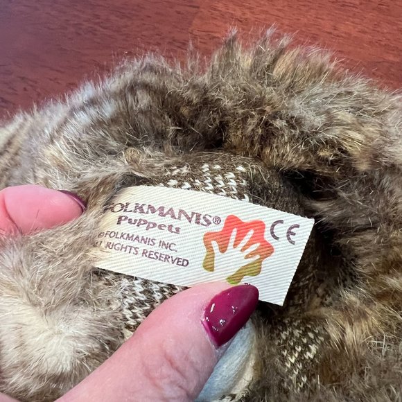 Folkmanis Rabbit Stage Puppet Long Eared Bunny Hand Puppet Realistic Brown 19” - Picture 6 of 9